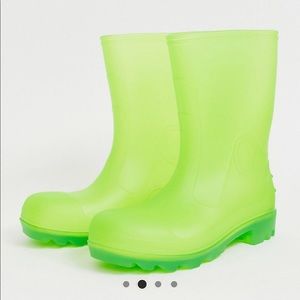 New men’s transparent rain boots